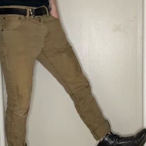 MEN’S LEVIS 520 “DROP TAPER” KHAKI TWILL PANTS SIZE 31 VINTAGE